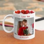 Personalized I Love You Ceramic Coffee Mug – Custom Photo & Text Mug for Couples, Romantic Valentine's Day Gift, 11oz – Bundle of 10 - Image 3