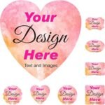 Custom Business Logo Stickers – Personalized Waterproof Vinyl & Paper Labels with Any Design, Text or Logo (1.5" x 1.5") – Bundle of 1000